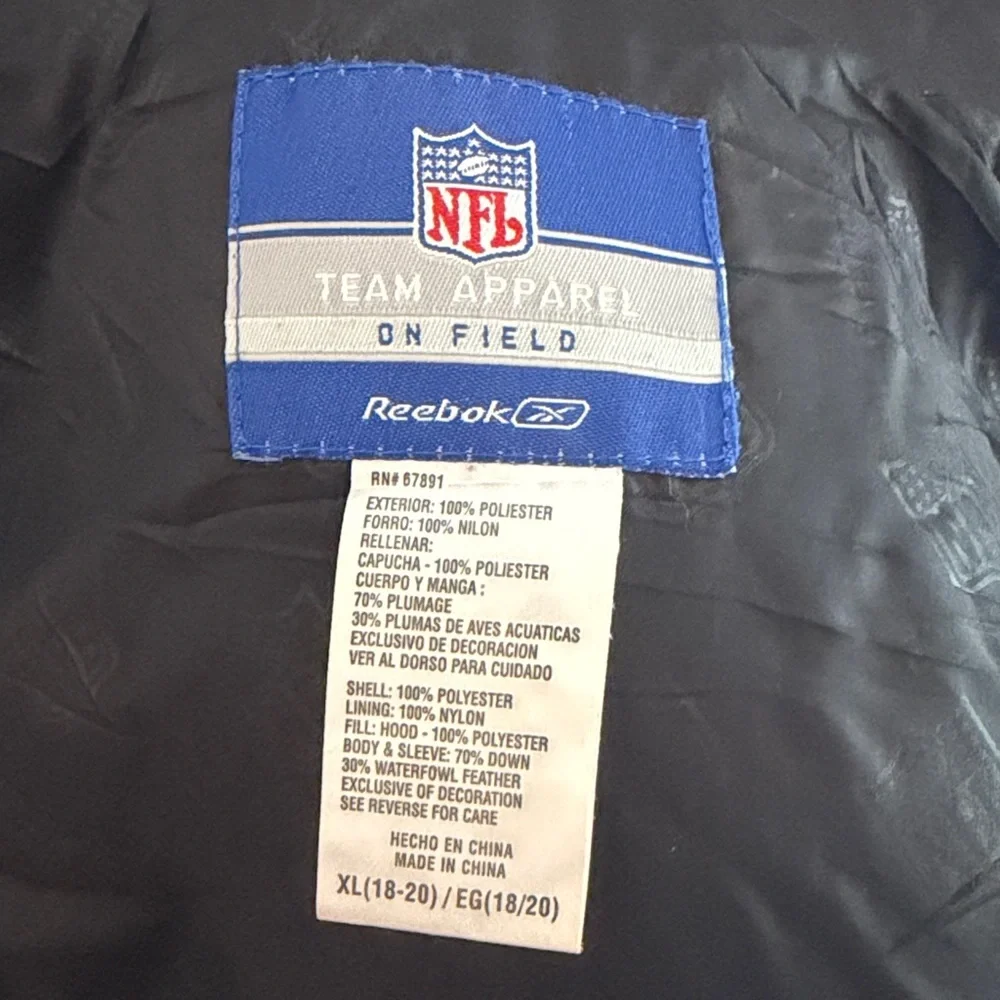 Cincinnati Bengals NFL Puffer Jacket Youth XL Black Hooded Full Zip Heavyweight - Picture 3 of 6